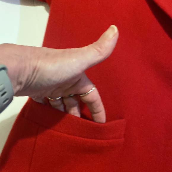 Vintage Collections Internationale wool cashmere blend red blazer EUC - Picture 4 of 8